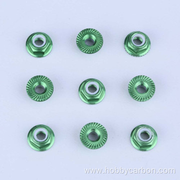 Customized Metric Aluminum Round Button Serrated Nut